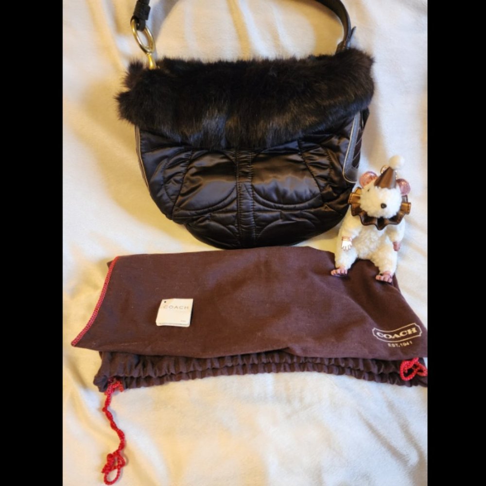 Coach Ski Hobo Purse EUC
